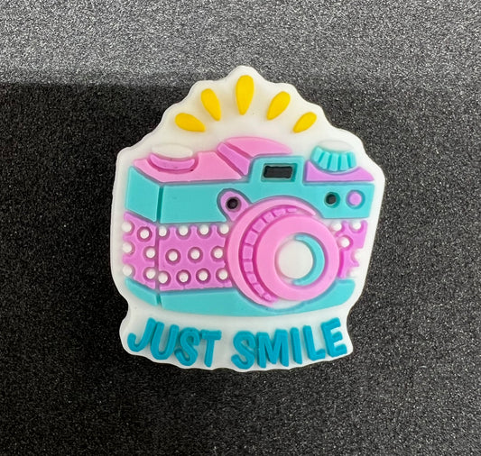 Just Smile Camera Charm