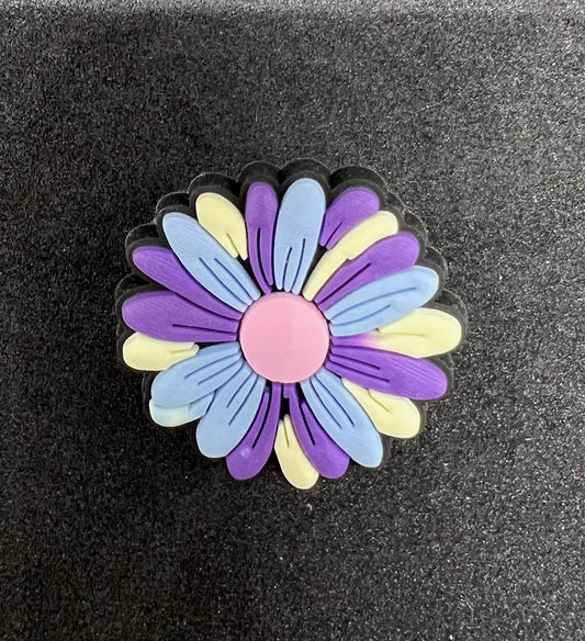 Purple & Blue Flower Charm