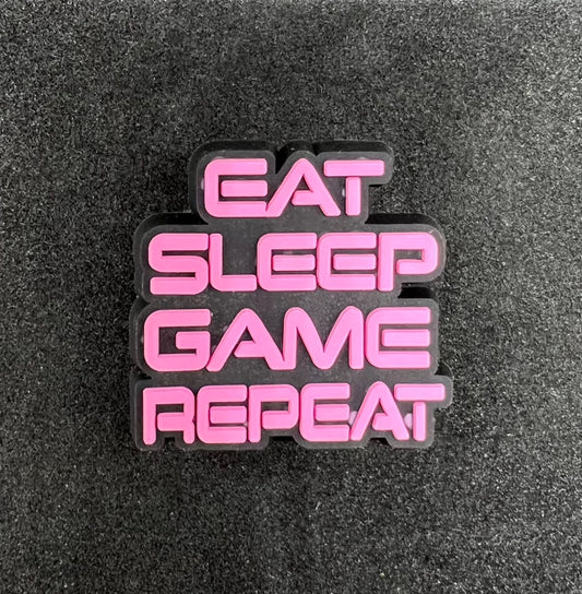 Eat Sleep Game Repeat Charm