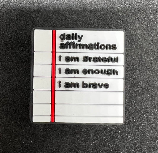 Daily Affirmations Charm