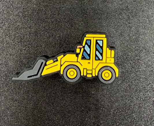 Yellow Bulldozer Charm