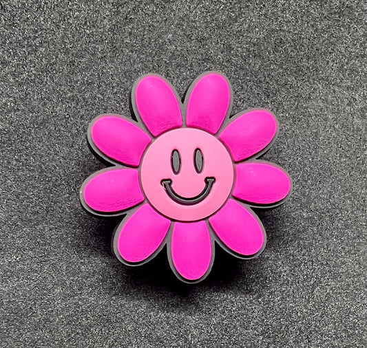 Hot Pink Smiley Flower