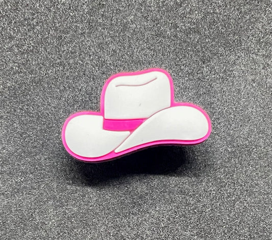 White & Pink Cowboy Hat