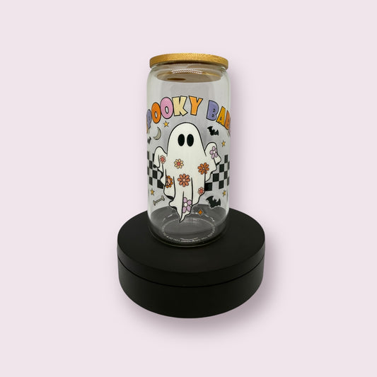 Spooky Babe Glass Tumbler